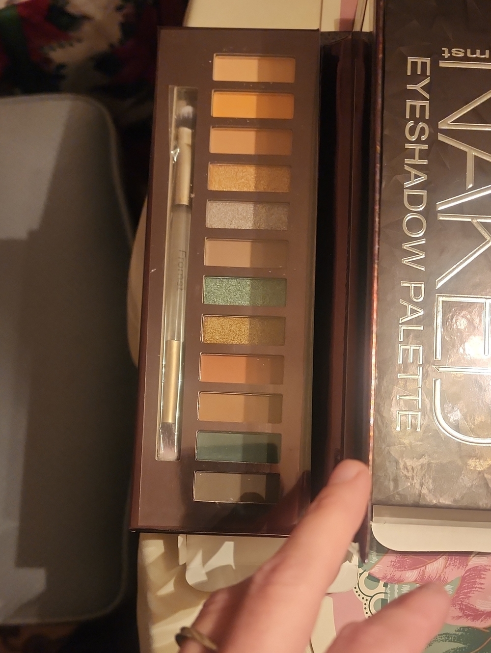 NAK Cherry Eyeshadow Palette - Pink & Rose Gold Accents/Smokey Eye/ Desert Oasis
